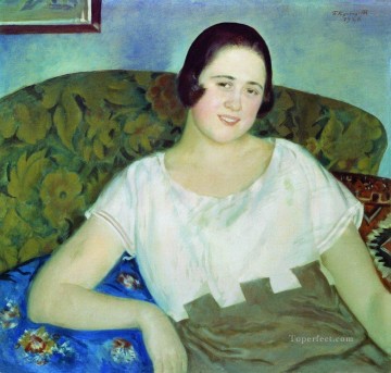 ボリス・ミハイロヴィチ・クストーディエフ Painting - 私イワノワの肖像画 1926 ボリス・ミハイロヴィチ・クストーディエフ